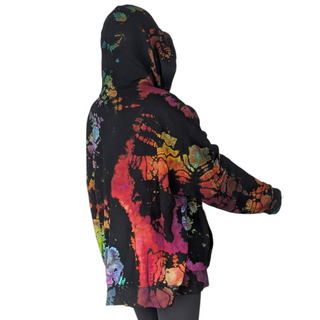 Women's XXL Reverse Tie-dye Pullover Buffalo Hoodie