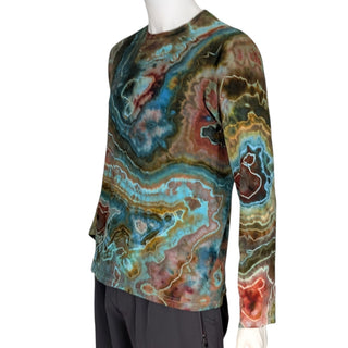 Men's Medium Tie-dyed Lightweight Long-sleeved T-Shirt