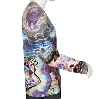 Men's Medium Tie-dyed Lightweight Long-sleeved T-Shirt
