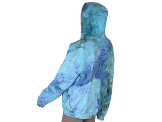 Men's Large Tie-dye Zip Up Hoodie