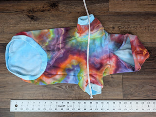 Rainbow Tie-dye XXL Dog Hoodie