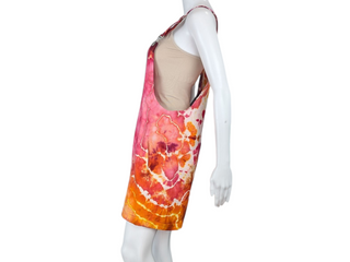 Women's Large Tie-dye Overall Shorts