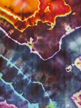 Men's XXL Tie-dye Button-up Shirt