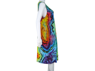 Women's XXL Reverse Tie-dye Flowy Dress