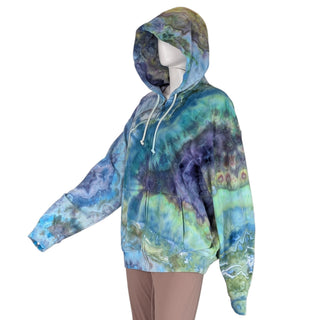 Men's Medium Tie-dye Zip-up Hoodie