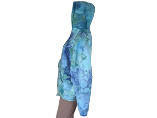 Men's Large Tie-dye Zip Up Hoodie