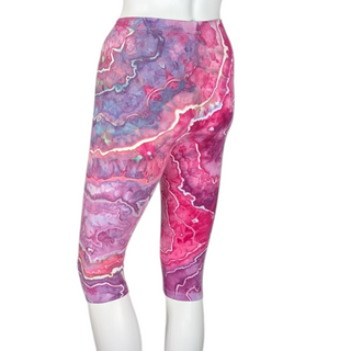 Women's Small Tie-dye Capri Leggings
