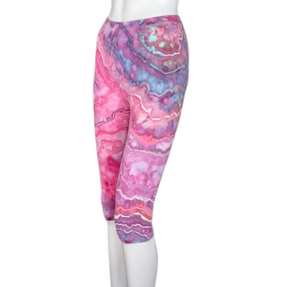 Women's Small Tie-dye Capri Leggings
