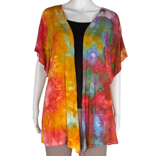 Women's Small Tie-Dye Cardigan Top