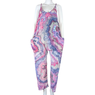 Women's Large Tie-dye Jumpsuit