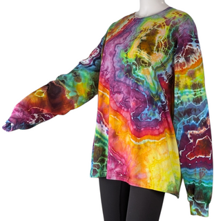 Men's XL Tie-dye Long-sleeved Tee
