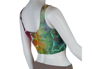 Women's Small Tie-dye Cropped Tank Top