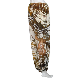 Women's One Size Upcycled Reverse Tie-dye Harem Pants