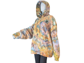 Men's 2XL Tie-dye Zip-up Hoodie