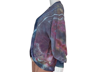 Women's XS Tie-dye Cardigan Sweatshirt