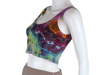 Women's Large Tie-dye Cropped Tank Top