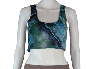 Women's Medium Tie-dye Cropped Tank Top