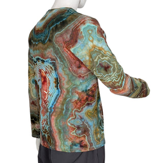 Men's Medium Tie-dyed Lightweight Long-sleeved T-Shirt