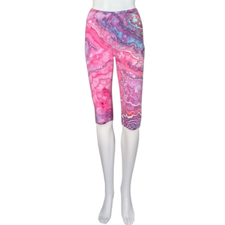 Women's Small Tie-dye Capri Leggings