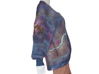 Women's XS Tie-dye Cardigan Sweatshirt