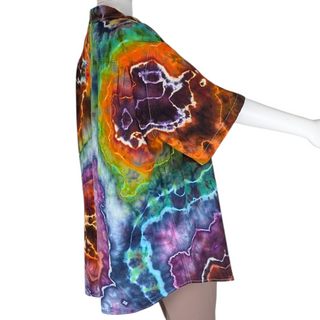 Men's XXL Tie-dye Button-up Shirt