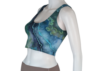 Women's Medium Tie-dye Cropped Tank Top