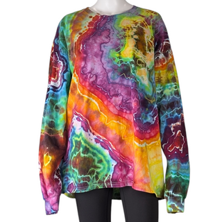 Men's XL Tie-dye Long-sleeved Tee