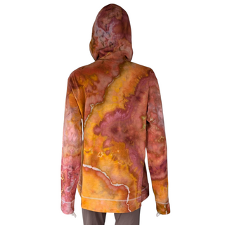 Women's XL Tie-dye Lightweight Zip-up Hoodie