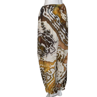 Women's One Size Upcycled Reverse Tie-dye Harem Pants