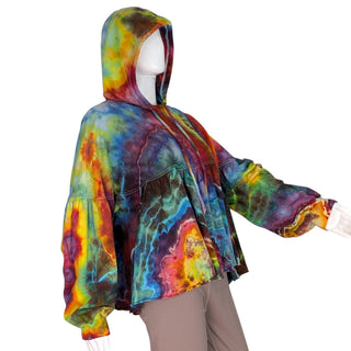Women's XS Tie-dye Babydoll Hoodie