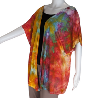 Women's Small Tie-Dye Cardigan Top