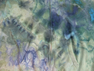 Men's 3XL Tie-dye Zip-up Hoodie