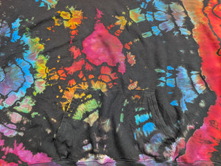Women's XXL Reverse Tie-dye Pullover Buffalo Hoodie