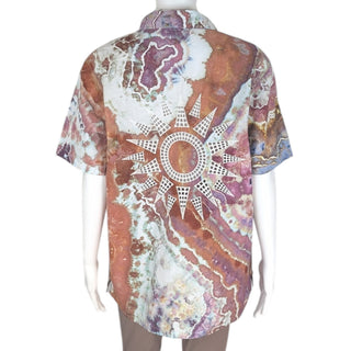 Men's Medium Tie-dye Button-down Shirt