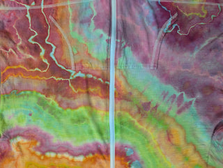 Women's XXL Tie-dye Lightweight Zip-Up Hoodie