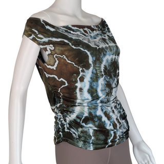 Women's XL Tie-dye Off the Shoulder Top