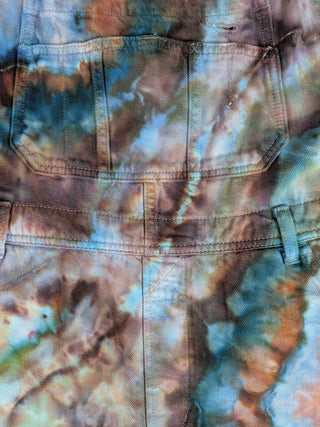 Women's Large Tie-dye Overalls