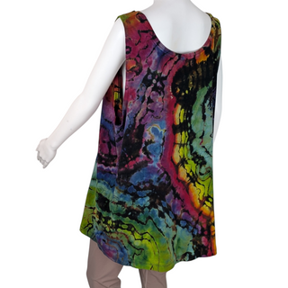 Women's 4XL Reverse Tie-dye Tank Top
