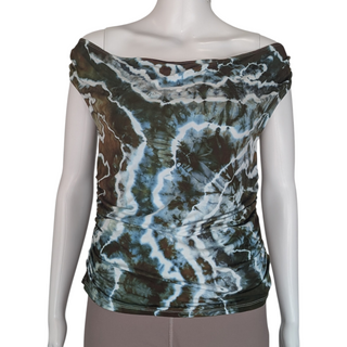 Women's XL Tie-dye Off the Shoulder Top
