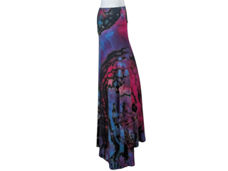 Women's Large Reverse Tie-dye Maxi Skirt