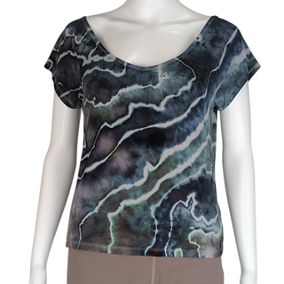 Women's Large Tie-dye V-Neck Top