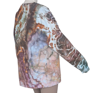 Men's Large Tie-dye Crew Neck Sweatshirt