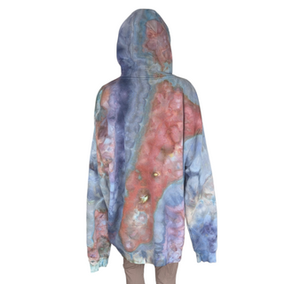 Men's 2XL Tie-dye Zip-up Hoodie