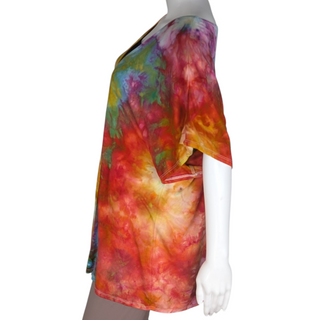 Women's Small Tie-Dye Cardigan Top