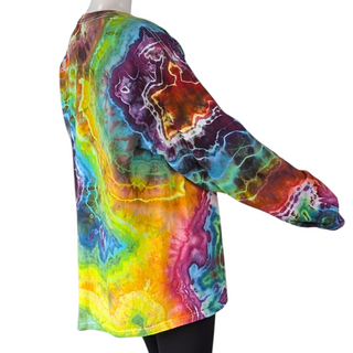 Men's XL Tie-dye Long-sleeved Tee