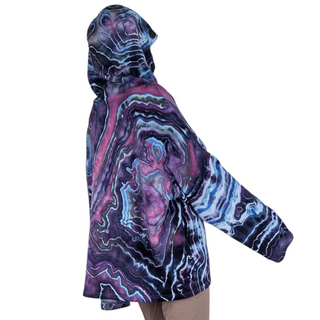 Women's Large Tie-dye Lightweight Pullover Hoodie
