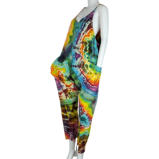 Women's Small Rainbow Tie-dye Jumper