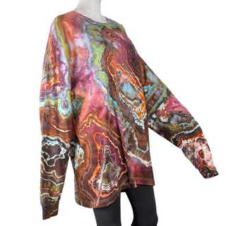 Men's 2XL Tie-dye Long-sleeved Tee