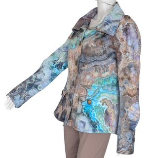 Women's Large Upcycled Tie-dye Jacket