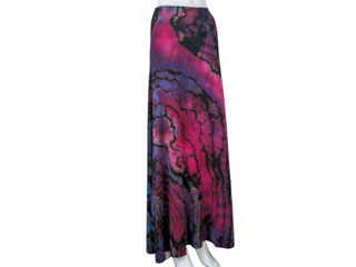Women's Large Reverse Tie-dye Maxi Skirt